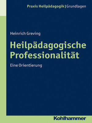 cover image of Heilpädagogische Professionalität